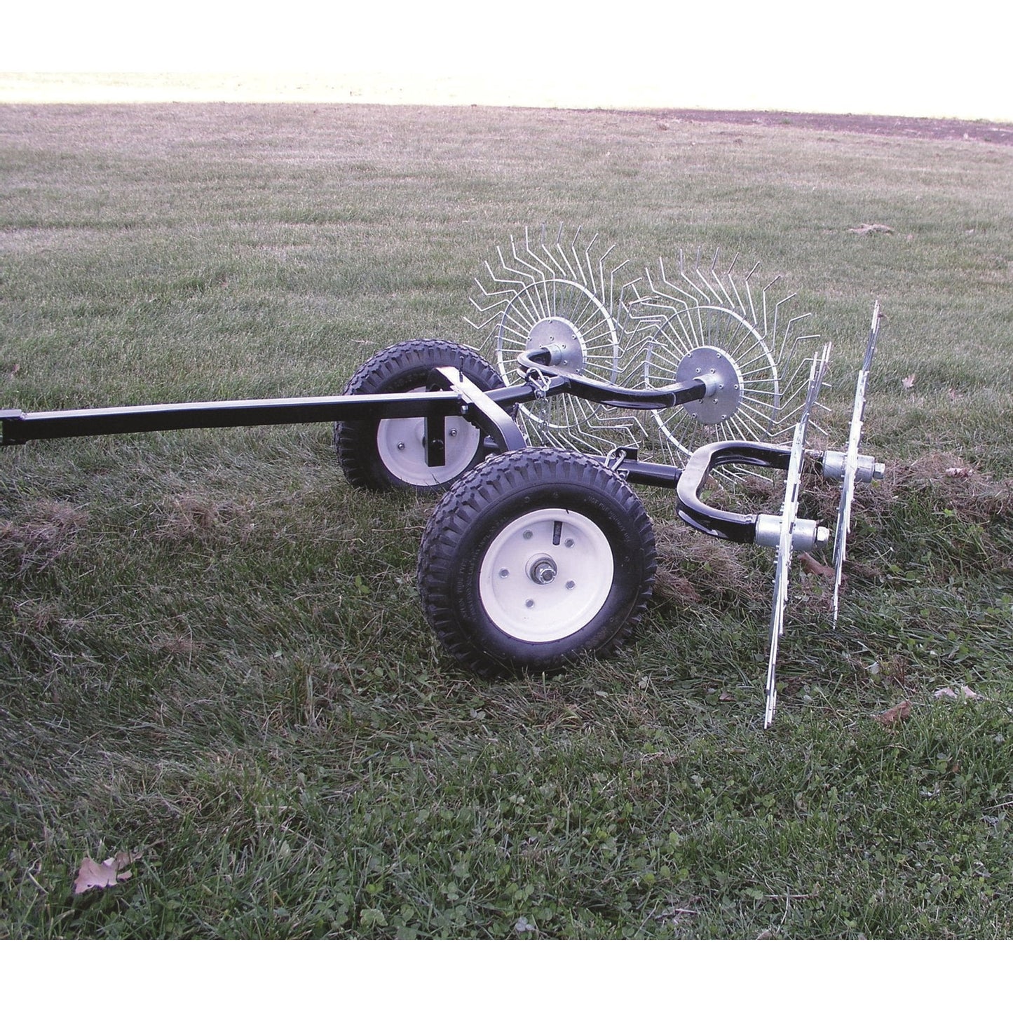 Strongway Acreage Rake 48in Dethatcher with 4 Tine Reels  - 49165