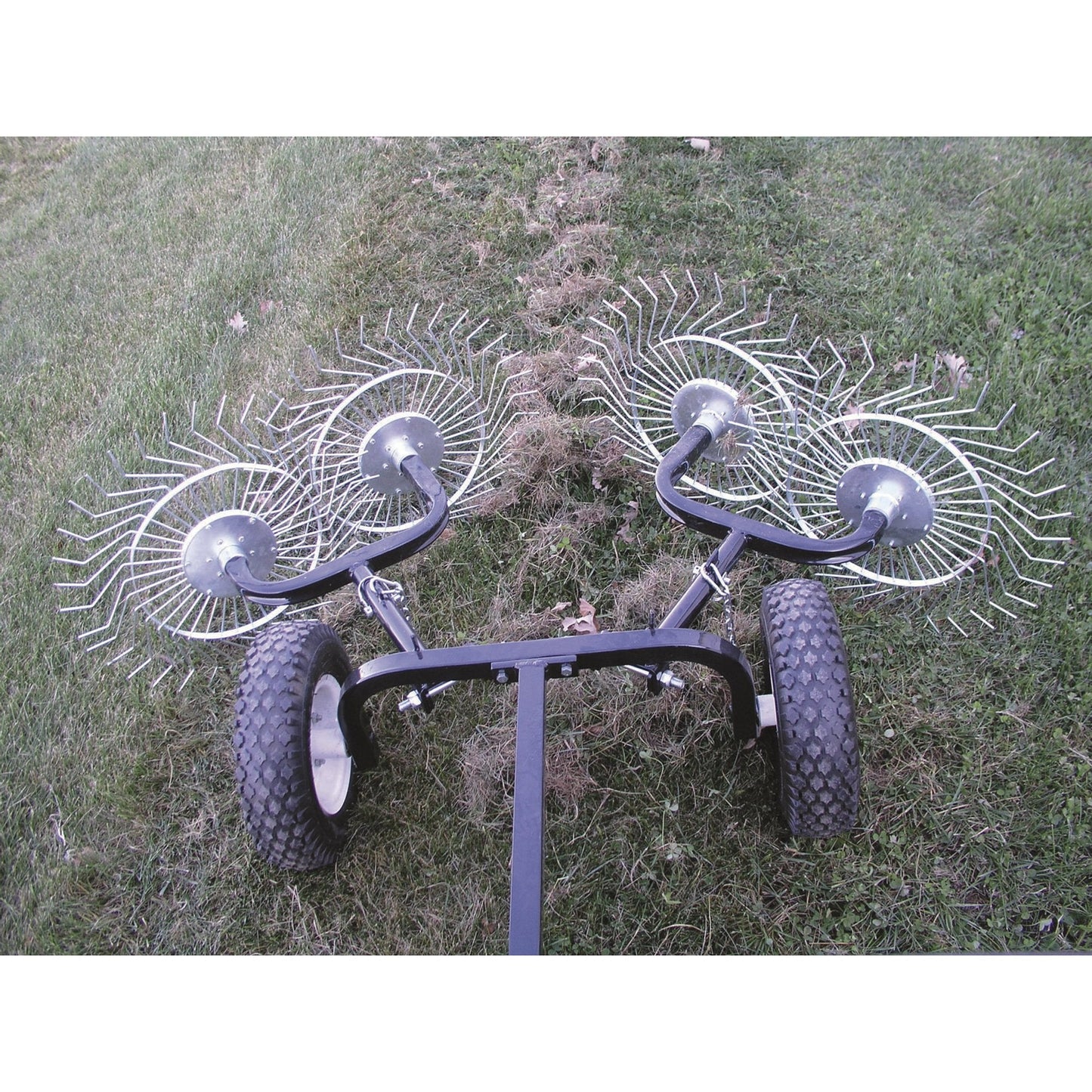 Strongway Acreage Rake 48in Dethatcher with 4 Tine Reels  - 49165