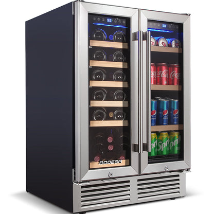 Blemished BODEGAcooler 24"19 Bottles and 57 Cans Wine and Beverage Refrigerator - JC-115DR