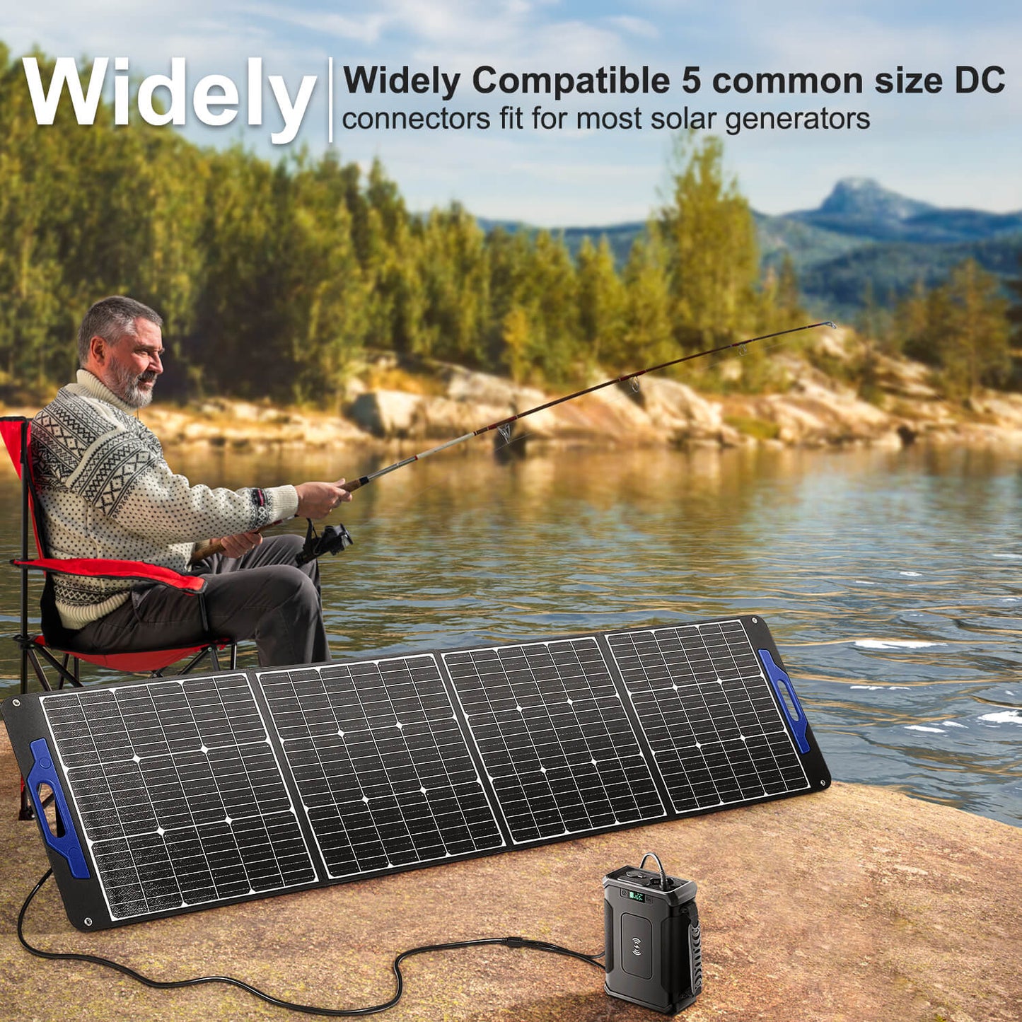 BODEGAcooler 200W Portable Solar Panel Eco-Friendly Source - GSM-200W