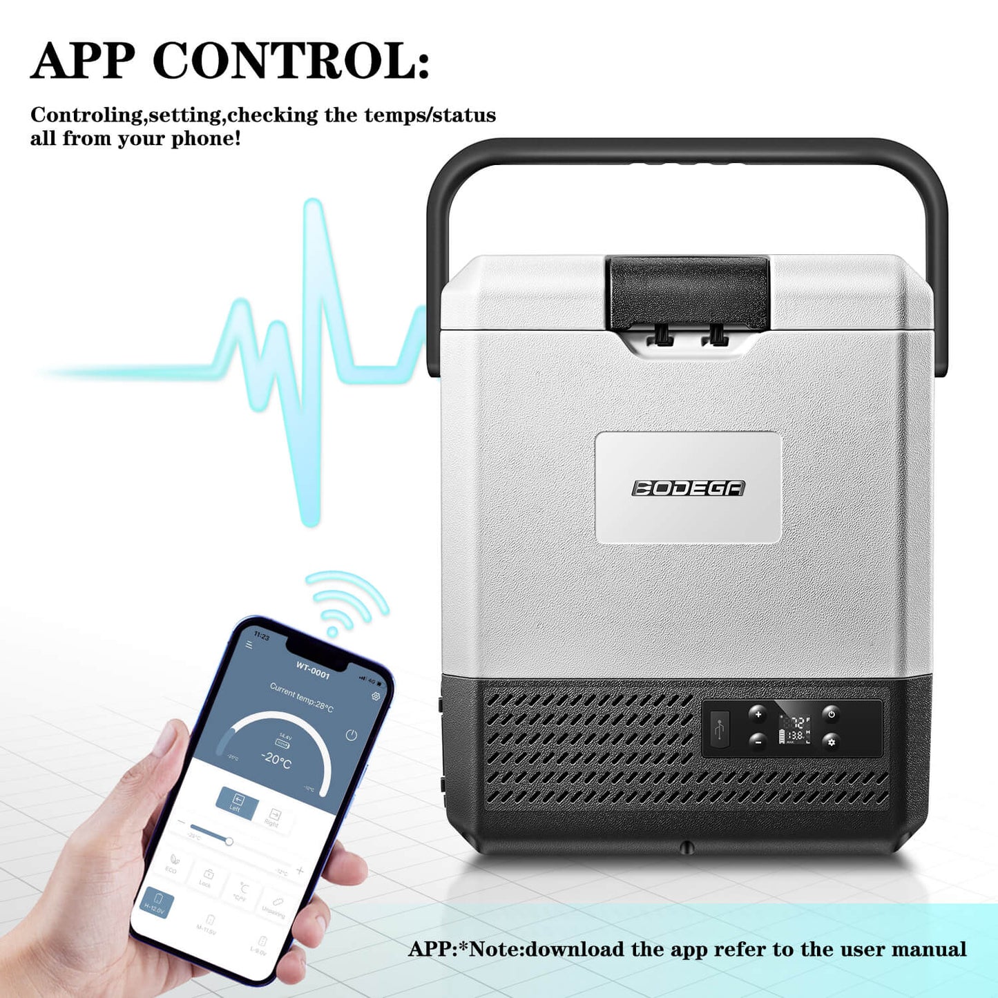 Earth Day Sale-BODEGAcooler Mini 12V Portable Freezer P8 9Qt/8L - P8-1