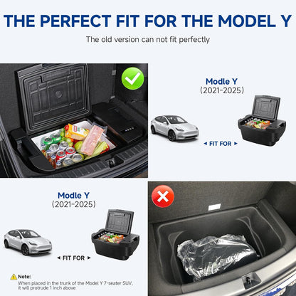 BODEGAcooler 12V 35L Car Refrigerator Perfect for Tesla Model Y
