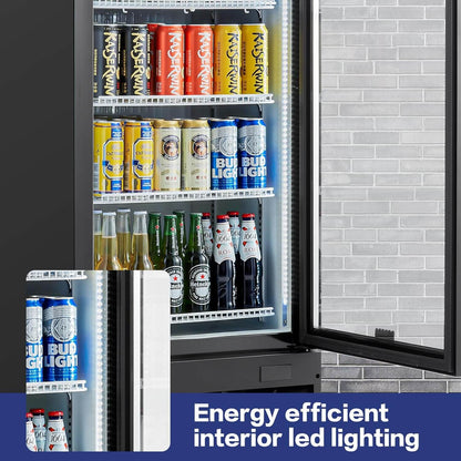 BODEGAcooler Commercial Glass Door Display Refrigerator Merchandiser 12.2 Cu. Ft