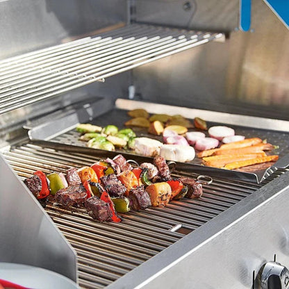 Crown Verity 72" Mobile BBQ Grill with Dome and Pro Griddle Package - Natural Gas -  CV-MCB-72RGP-NG