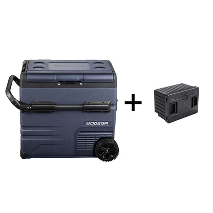 BODEGAcooler Portable Refrigerator 37qt/35L Dual Zone on Wheels  - TWW35