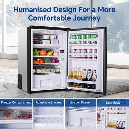 BODEGACOOLER 2025 RV Refrigerator Freezer 5°F-32℉ 110L