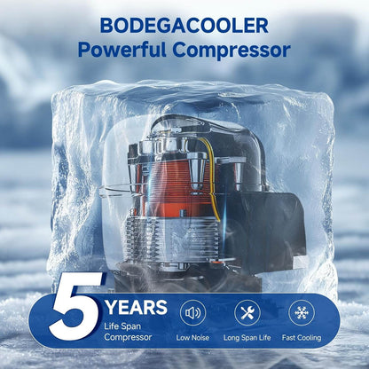 BODEGACOOLER 2025 RV Refrigerator Freezer 5°F-32℉ 110L