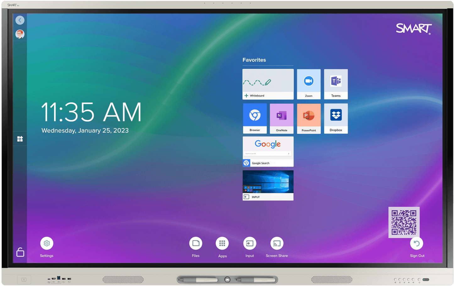 SMARTBOARD -V5 MX Series 86" 4K UHD Interactive Display - SBID-MX286-V5