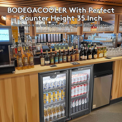 Bodega cooler Under Counter Back Bar Refrigerator 7.4 Cu.Ft