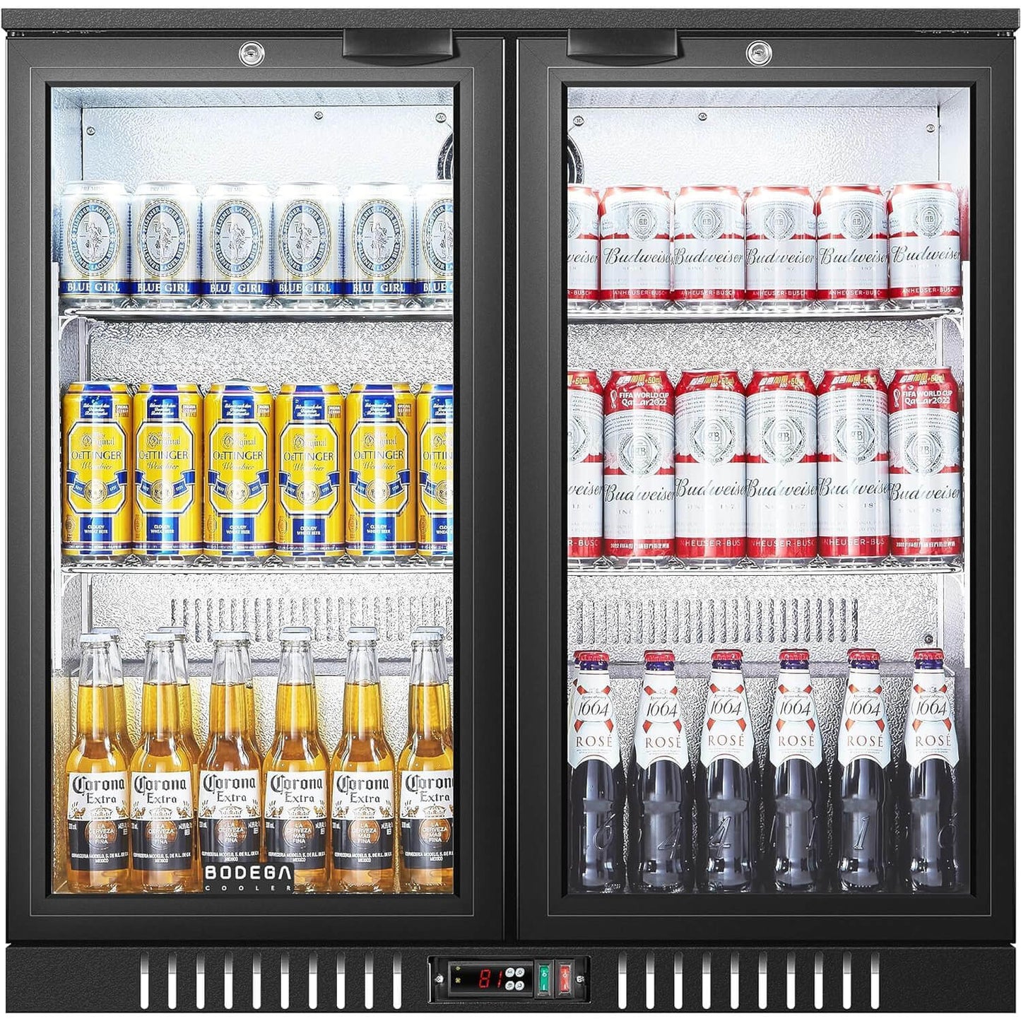 Bodega cooler Under Counter Back Bar Refrigerator 7.4 Cu.Ft