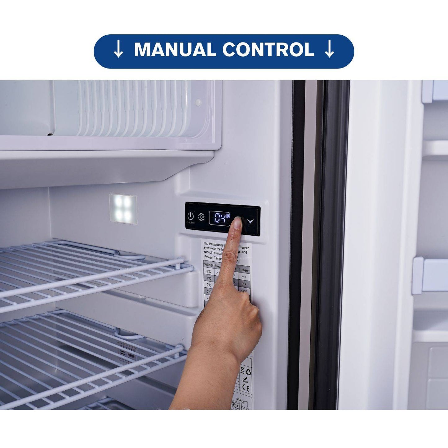 BODEGACOOLER 2025 RV Refrigerator Freezer 5°F-32℉ 110L