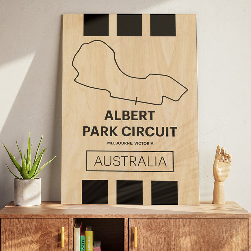 Albert Park Circuit - Pista Series - Wood