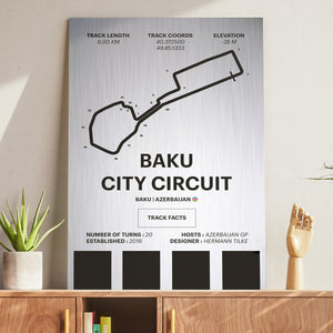 Baku City Circuit - Corsa Series - Raw Metal