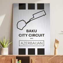 Load image into Gallery viewer, Baku City Circuit - Pista Series - Raw Metal
