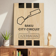 Load image into Gallery viewer, Baku City Circuit - Pista Series - Wood
