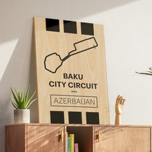 Load image into Gallery viewer, Baku City Circuit - Pista Series - Wood
