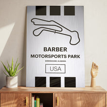 Load image into Gallery viewer, Barber Motorsports Park - Pista Series - Raw Metal
