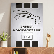 Load image into Gallery viewer, Barber Motorsports Park - Pista Series - Raw Metal
