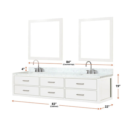 Castor 84" x 22" Double Bath Vanity - Backyard Provider