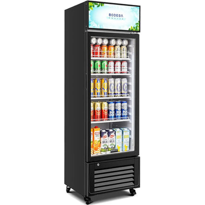 BODEGAcooler Commercial Glass Door Display Refrigerator Merchandiser 10cu.ft