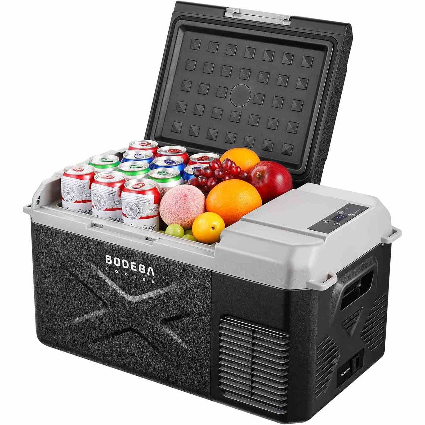 BODEGACOOLER 12 Volt Car Refrigerator 18qt Electric Cooler - X18-BK