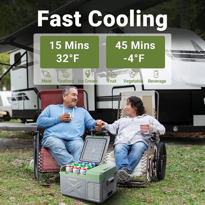 BODEGACOOLER 12 Volt Car Refrigerator 18qt Electric Cooler - X18-BK