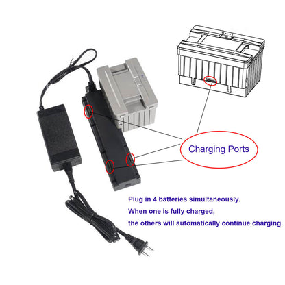 Portable Backup Battery  With 4 Charging Ports - Charging station