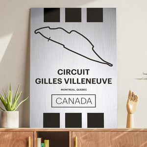 Circuit Gilles Villeneuve - Pista Series - Raw Metal