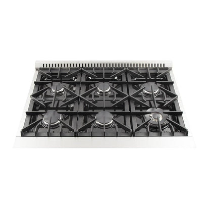 Forno 36" Galiano Gas Range with 6 Burners and Convection Oven FFSGS6244-36