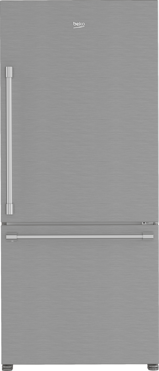 BEKO 30" Bottom Freezer Refrigerator with HarvestFresh in Stainless Steel - BFBD30216SS