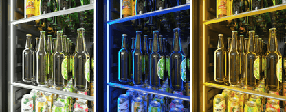 ZEPHYR Presrv Beverage Cooler, 24in Full Size, SS+Glass, Reversible Door, 1 Zone in Stainless Steel - PRB24F01BG