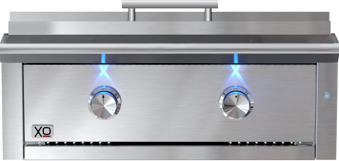 XO APPLIANCE XOGRIDDLE30N 30" Griddle NG in Stainless Steel - XOGRIDDLE30N