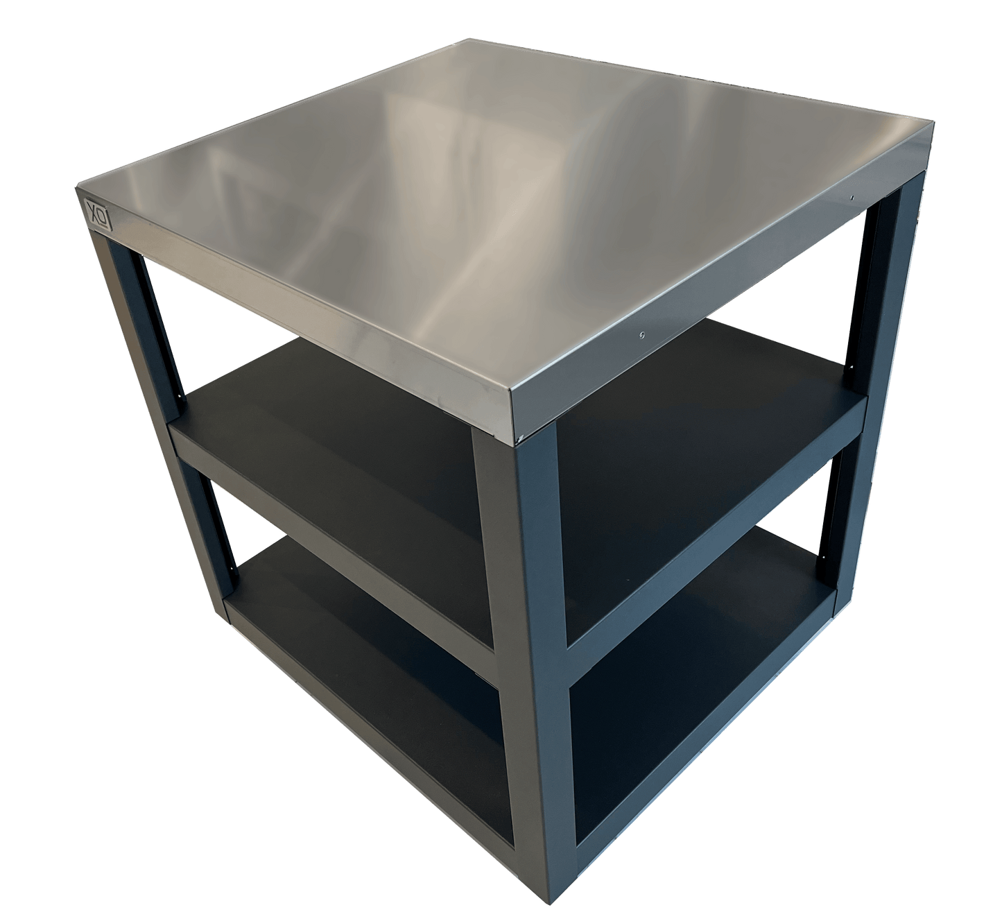 XO APPLIANCE XOPIZZA1PREP Prep Cart for XOPIZZA1 Black On Stainless - XOPIZZA1PREP