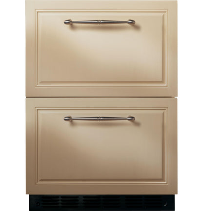 MONOGRAM Monogram 24" Panel-Ready Double-Drawer Refrigerator Custom Panel Ready - ZIDI240HII