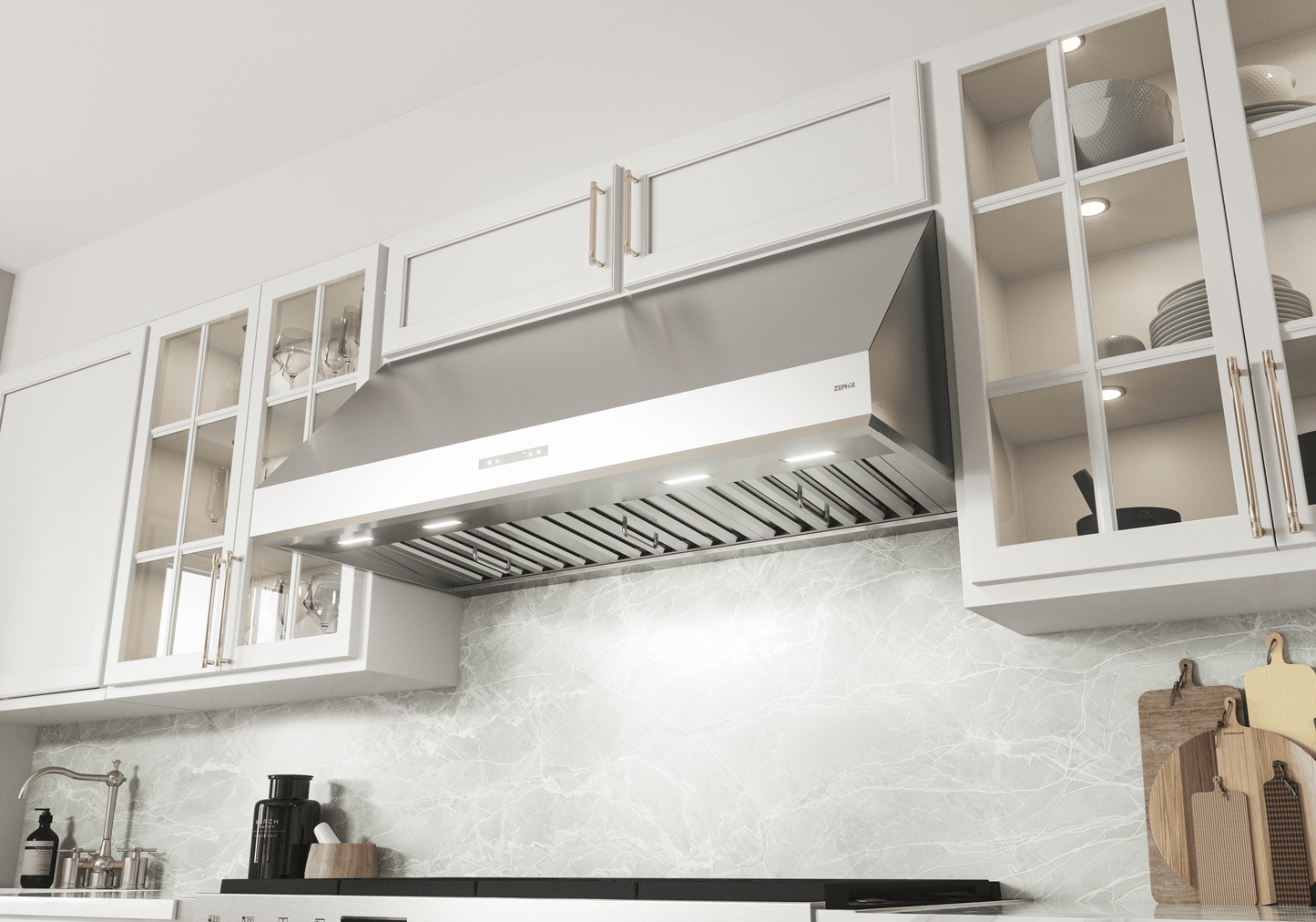 ZEPHYR Tidal II Connect 18in Wall, 36in, SS, LED, ACT Stainless - AK7436AS