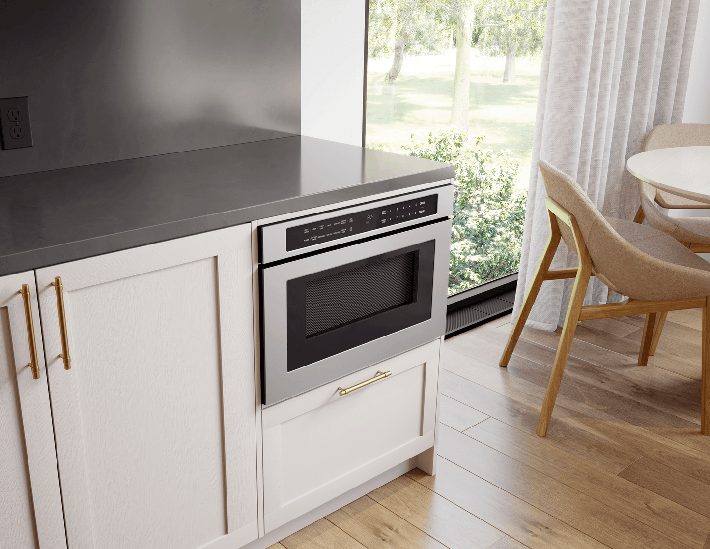 ZEPHYR Microwave Drawer, 30in, Built-In, SS, 1.2 cu. ft. in Stainless Steel - MWD3001AS