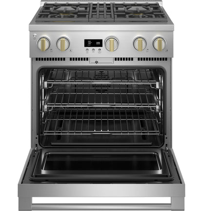 MONOGRAM Monogram 30" All Gas Professional Range with 4 Burners in Stainless Steel - ZGP304NTSS