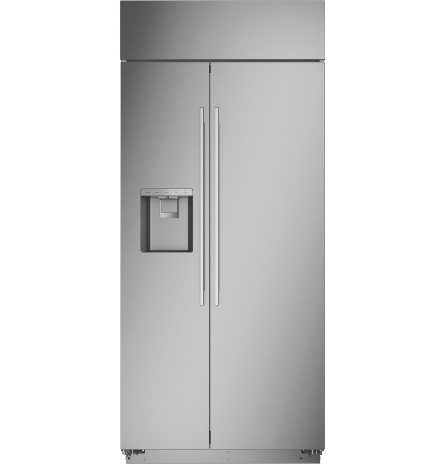 MONOGRAM Monogram 36" Built-In Side-by-Side Refrigerator with Dispenser in Stainless Steel - ZISS360DNSS