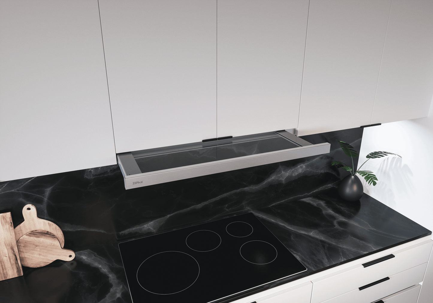 ZEPHYR Pisa, Under Cabinet, 36", SS, 500 CFM in Stainless Steel - ZPIE36BG