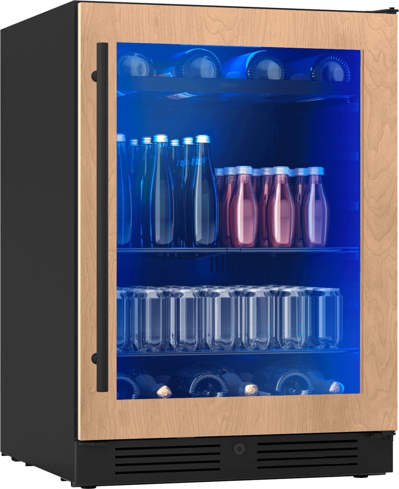 ZEPHYR Presrv Bev Cooler, 24in UC, Panel Ready+Gls, 1Z Custom Panel Ready - PRB24C01CPG