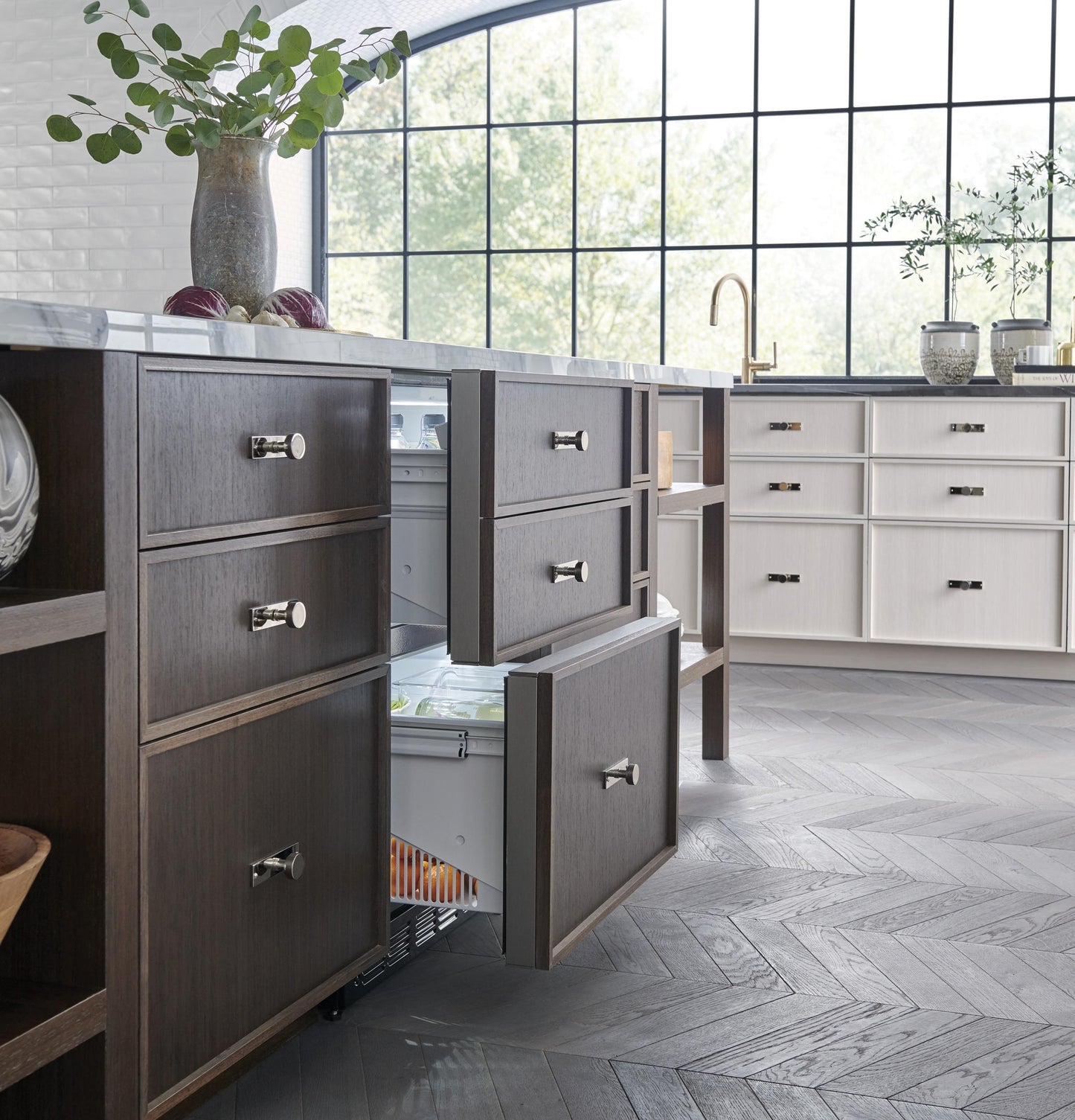 MONOGRAM Monogram 24" Panel-Ready Double-Drawer Refrigerator Custom Panel Ready - ZIDI240HII