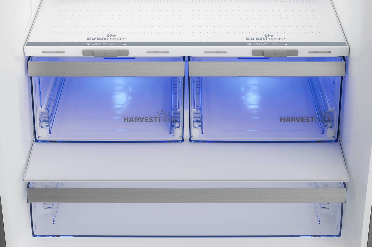 BEKO 30" Bottom Freezer Refrigerator with HarvestFresh in Stainless Steel - BFBD30216SS