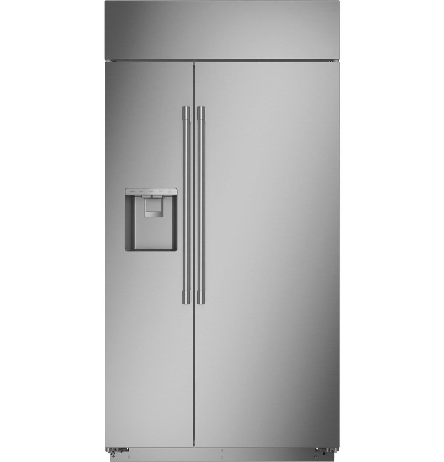 MONOGRAM Monogram 42" Built-In Side-by-Side Refrigerator with Dispenser in Stainless Steel - ZISS420DNSS