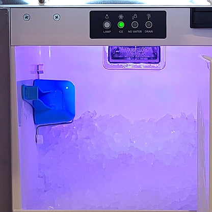 XO APPLIANCE XOUIM1585NO 15" Nugget Ice Maker Panel Ready Gravity Drain Custom Panel Ready - XOUIM1585NO