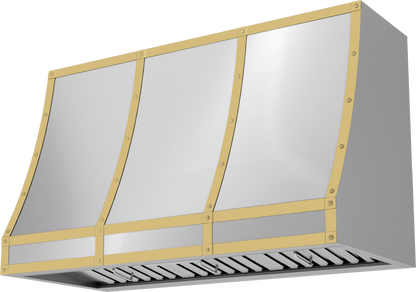ZEPHYR Forte Hood Banding Kit, 48in, Satin Gold Gold - BKFT48ASG