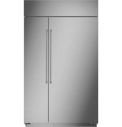 MONOGRAM Monogram 48" Built-In Side-by-Side Refrigerator in Stainless Steel - ZISS480NNSS