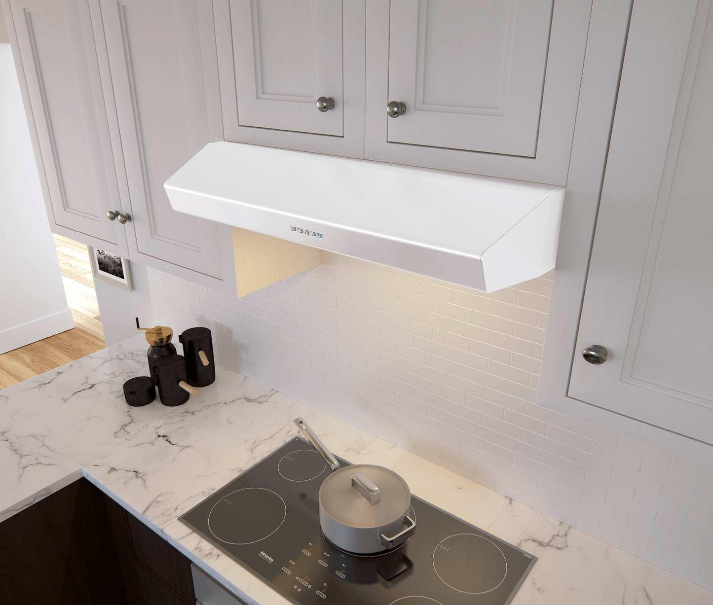 ZEPHYR Breeze II, Under Cabinet, 36", White, LED White - AK1236CW