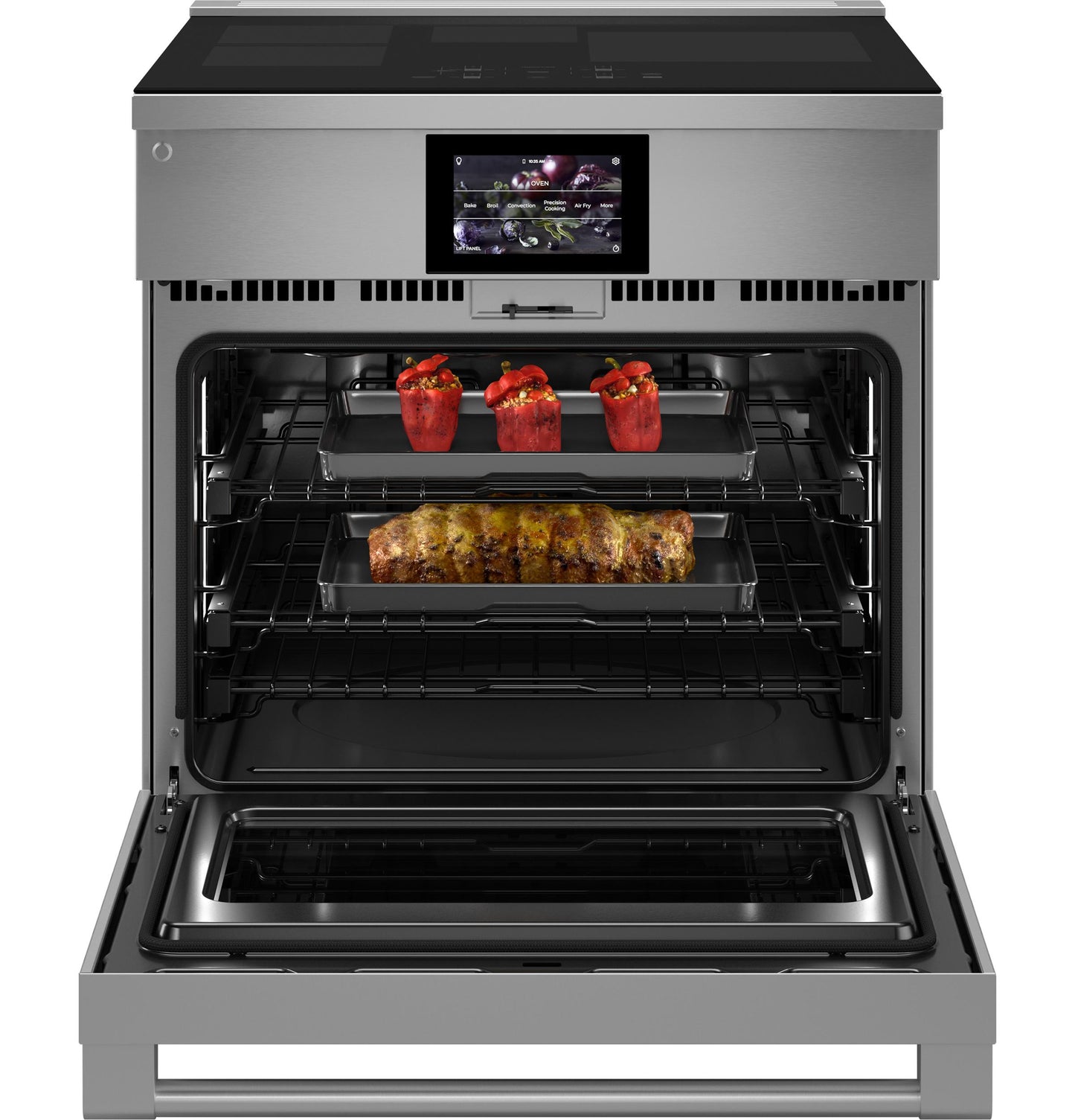 MONOGRAM Monogram 30" Induction Professional Range with 4 elements in Stainless Steel - ZHP304ETVSS