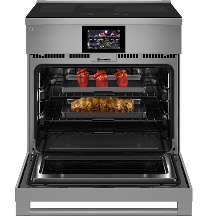 MONOGRAM Monogram 30" Induction Professional Range with 4 elements in Stainless Steel - ZHP304ETVSS