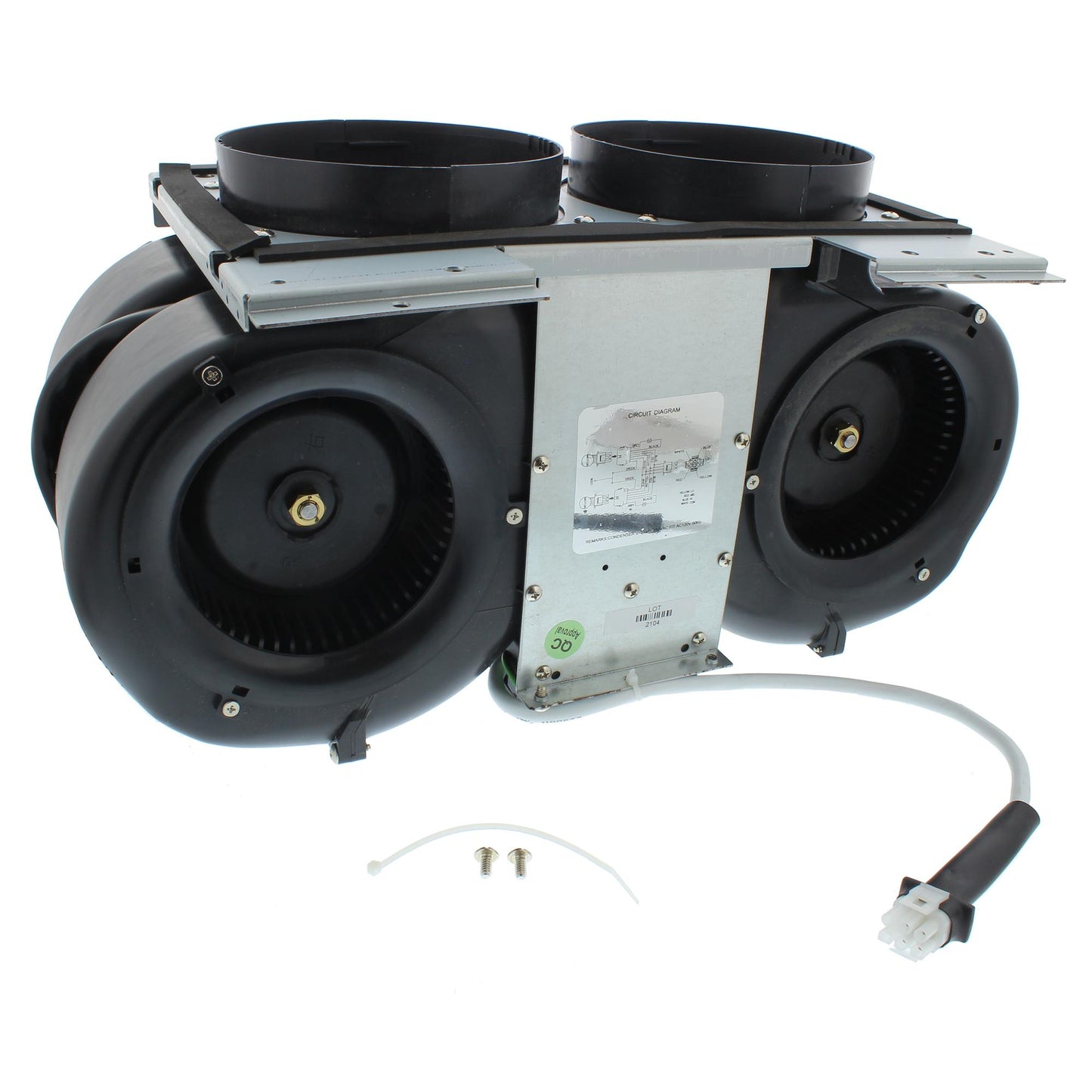 ZEPHYR Blower, Dual Internal w/ 2 Blowers Black - PBI1100B